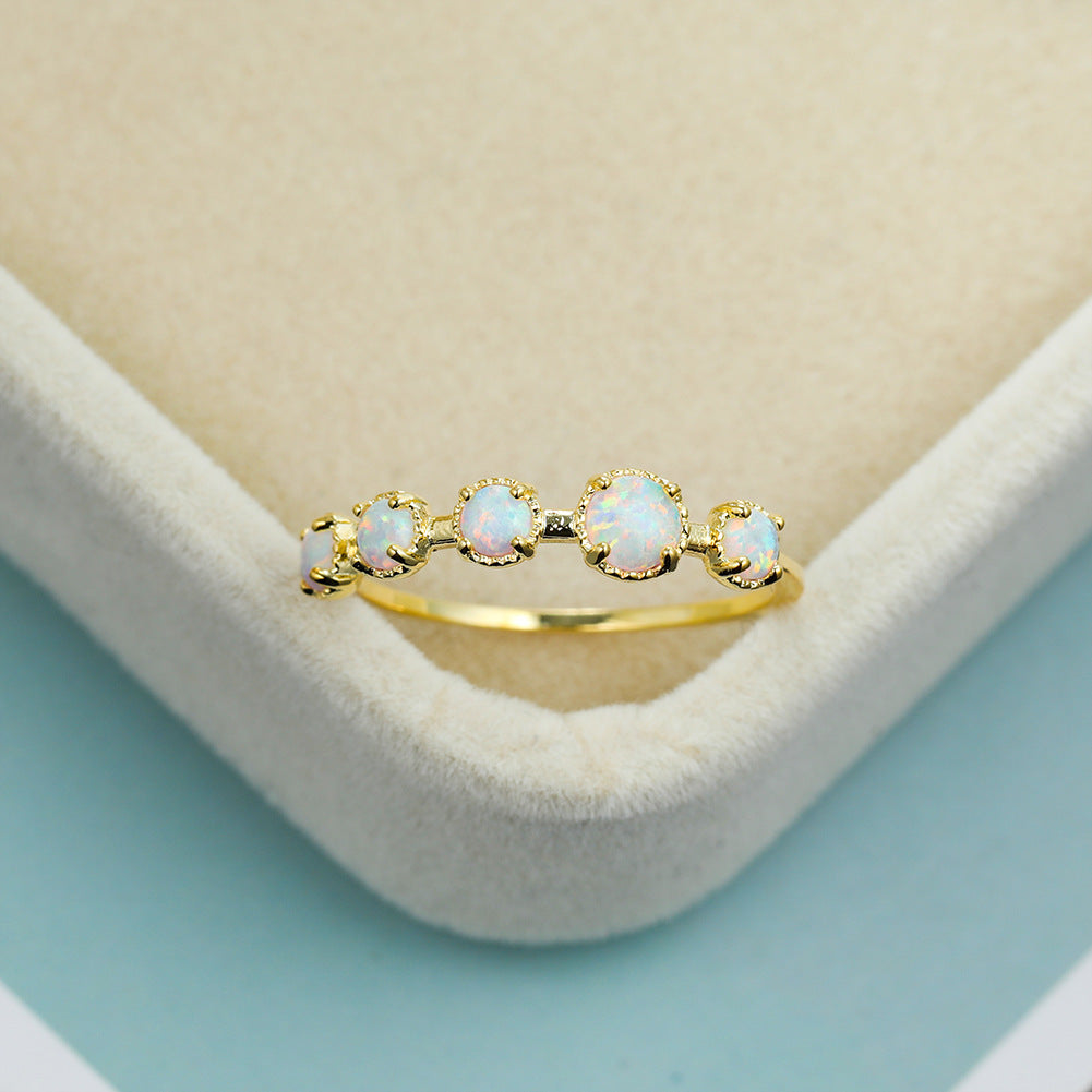 Cool Style Gold Five Rings Women's Simple Fashion