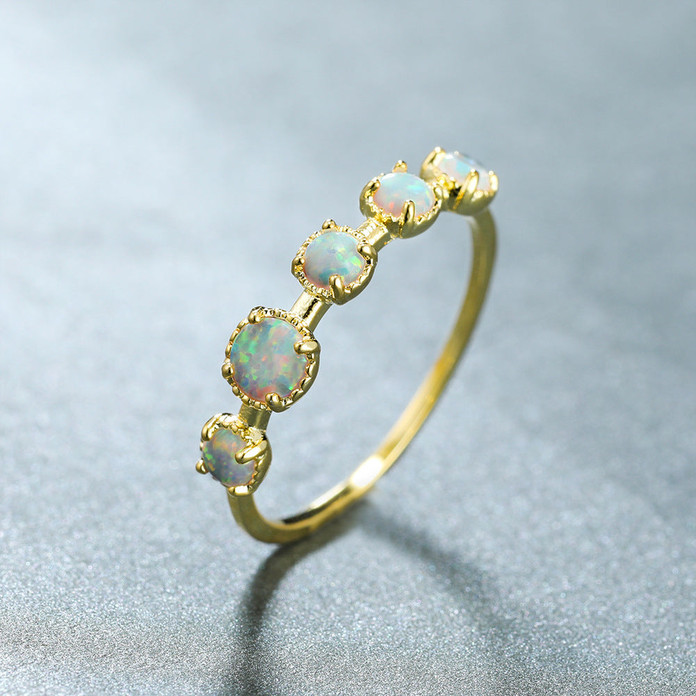 Cool Style Gold Five Rings Women's Simple Fashion
