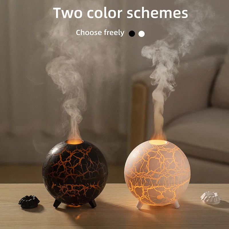 Creative Planet Colourful Atmosphere Lamp USB Humidifier 200ML Water Tank Can Add Essential Oil Household Mini Aroma Diffuser