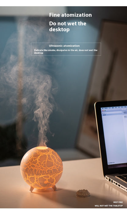 Creative Planet Colourful Atmosphere Lamp USB Humidifier 200ML Water Tank Can Add Essential Oil Household Mini Aroma Diffuser