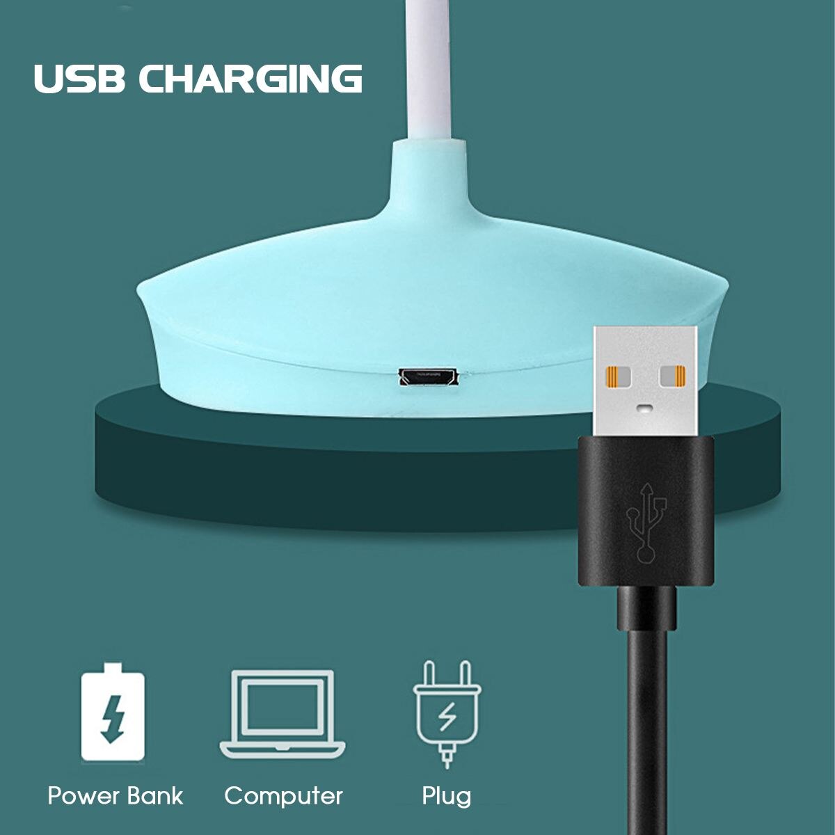 LED rechargeable table lamp