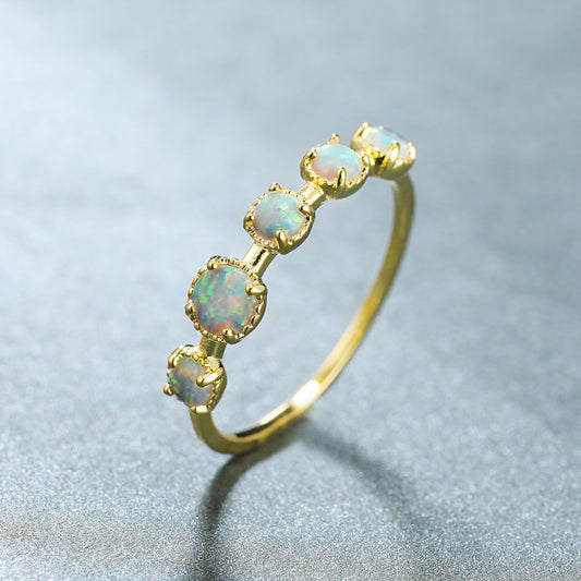 Cool Style Gold Five Rings Women's Simple Fashion