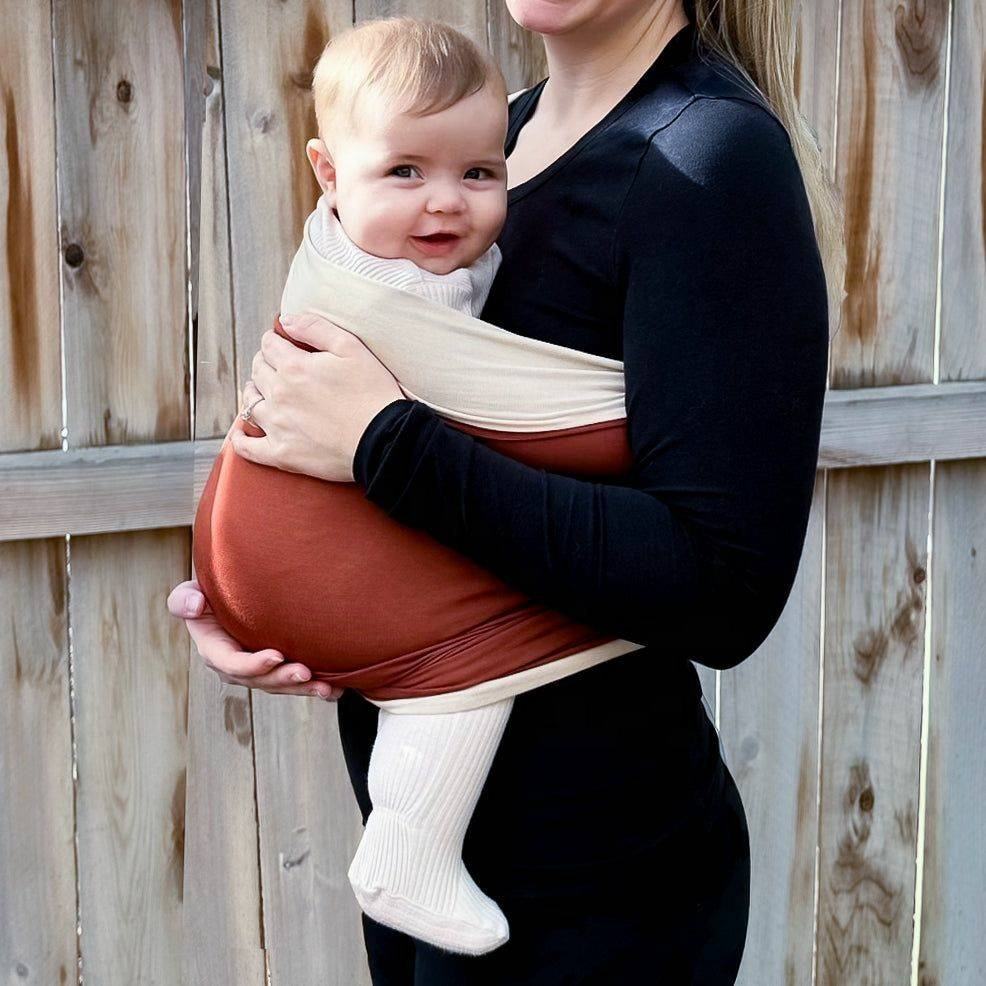 Easy-to-Wear Baby Wrap Carrier for Newborns