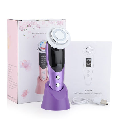 7 in 1 Face Lift Massager RF EMS Microcurrent Skin Rejuvenation Facial Light Mesotherapy Anti Aging Wrinkle Beauty Apparatus