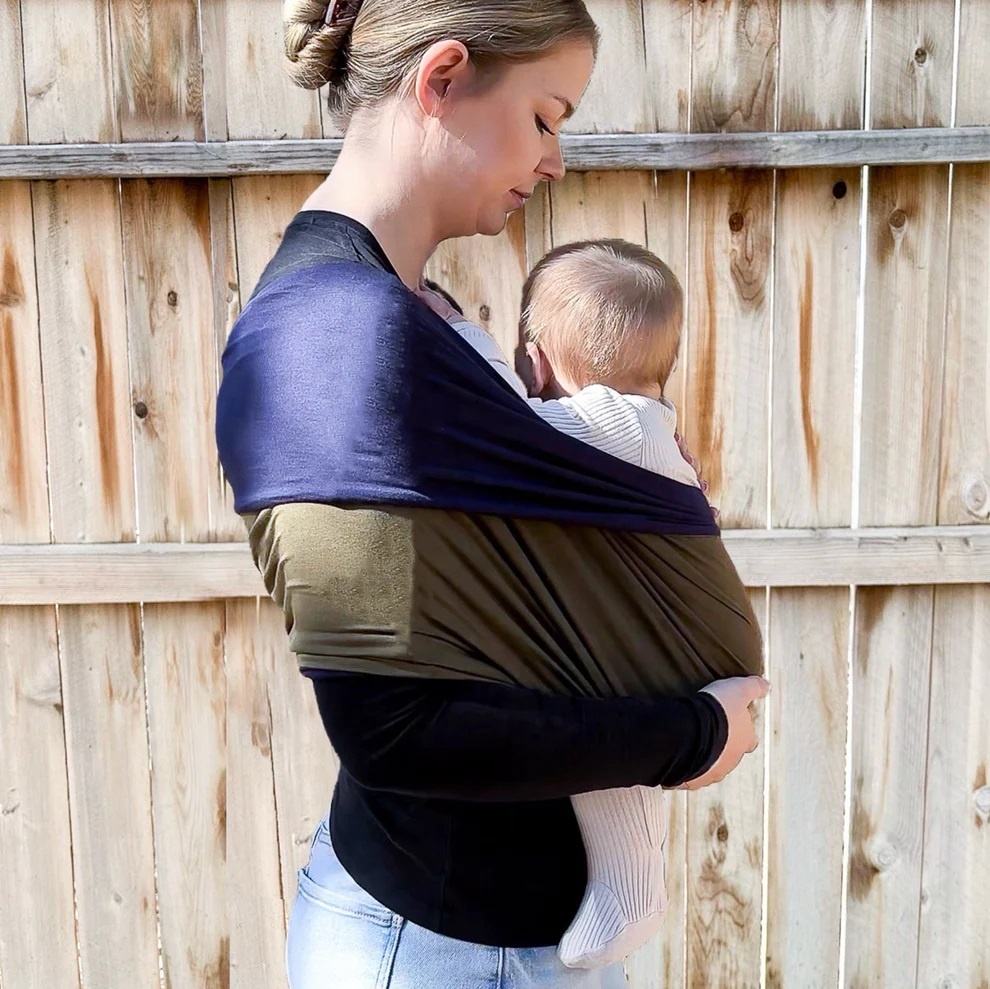 Easy-to-Wear Baby Wrap Carrier for Newborns