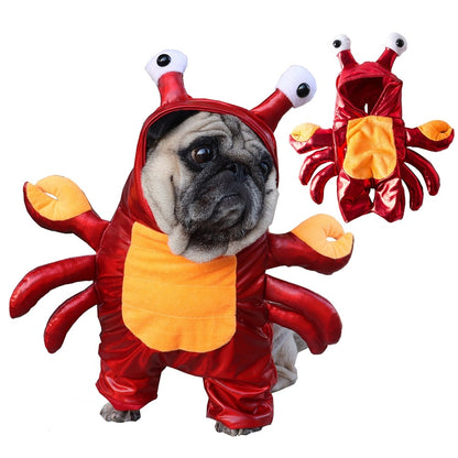 Exclusive Halloween Two-Legged Crab Costume for Pets