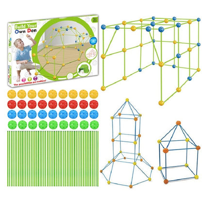 Kids' 3D Construction Forts Building Kit