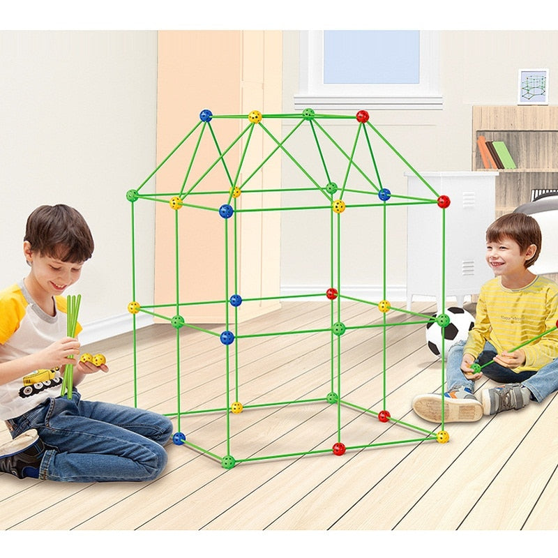 Kids' 3D Construction Forts Building Kit