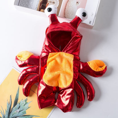 Exclusive Halloween Two-Legged Crab Costume for Pets