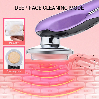 7 in 1 Face Lift Massager RF EMS Microcurrent Skin Rejuvenation Facial Light Mesotherapy Anti Aging Wrinkle Beauty Apparatus