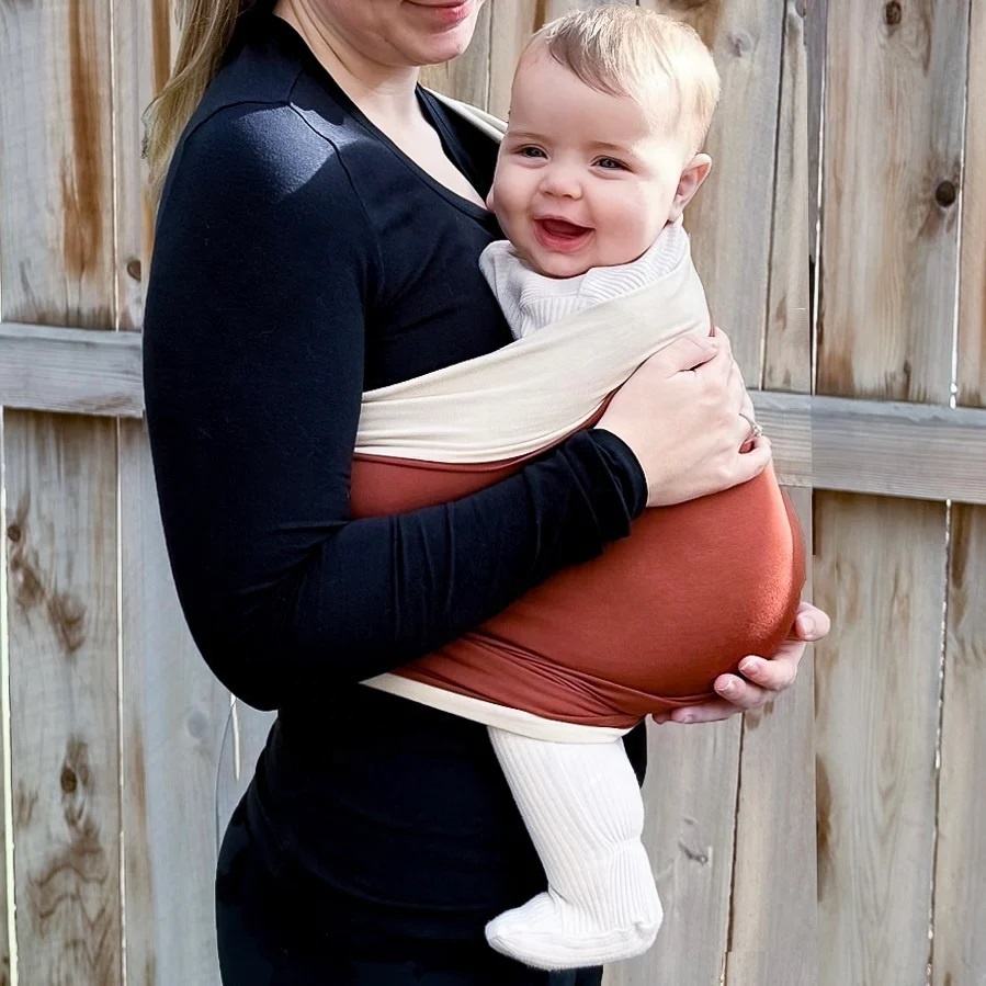 Easy-to-Wear Baby Wrap Carrier for Newborns